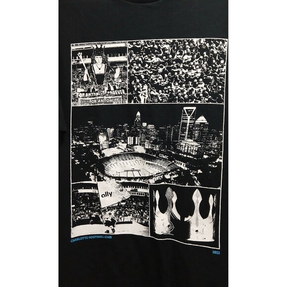 Charlotte FC Ally Soccer T-Shirt XL Men’s Black Anton Walkes Forever Memorial - Picture 3 of 8